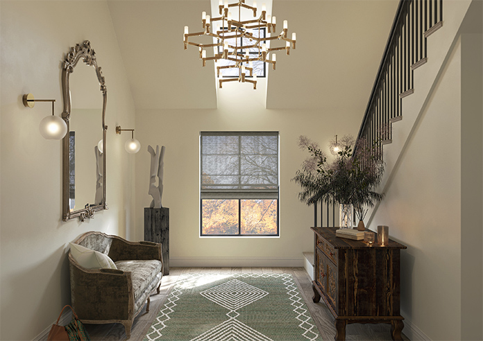 Tucson Voile, Zinc - Twist&Fit Roman Blind - Image 8